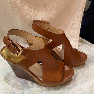 Michael Michael Kors Josephine Wedge Platform Sandals, Luggage